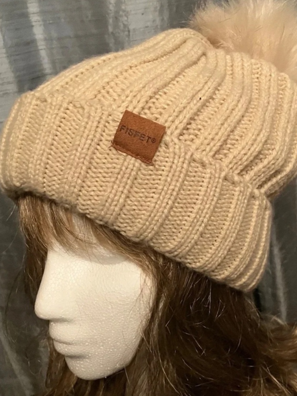 FLEECE LINED KNIT POM BEANIE, TOASTY WARM